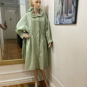Karl Lagerferd Light Green Hooded jacket